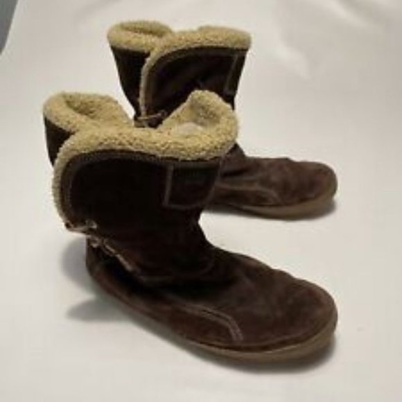 TIMBERLAND Women's  Smartwool Leather & Fur Lined Lace Up Boots size 10 - Picture 2 of 6